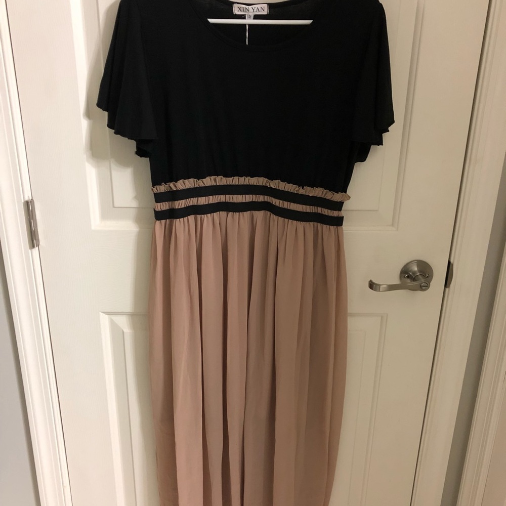 Black and Tan dress